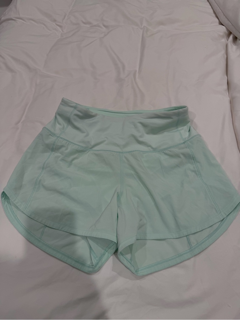 lululemon athletica Mint Green High-Waist Running Shorts